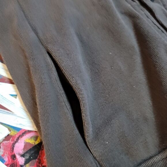 Volcom button-up sweatshirt, size XXL, charcoal gray raglan casual streetwear - Picture 3 of 10